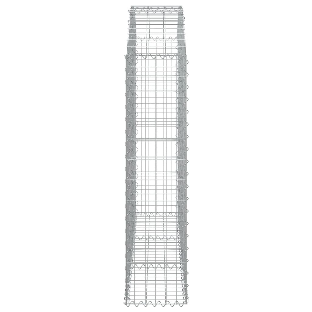 Coș gabion arcuit, 150x30x120/140 cm, fier galvanizat