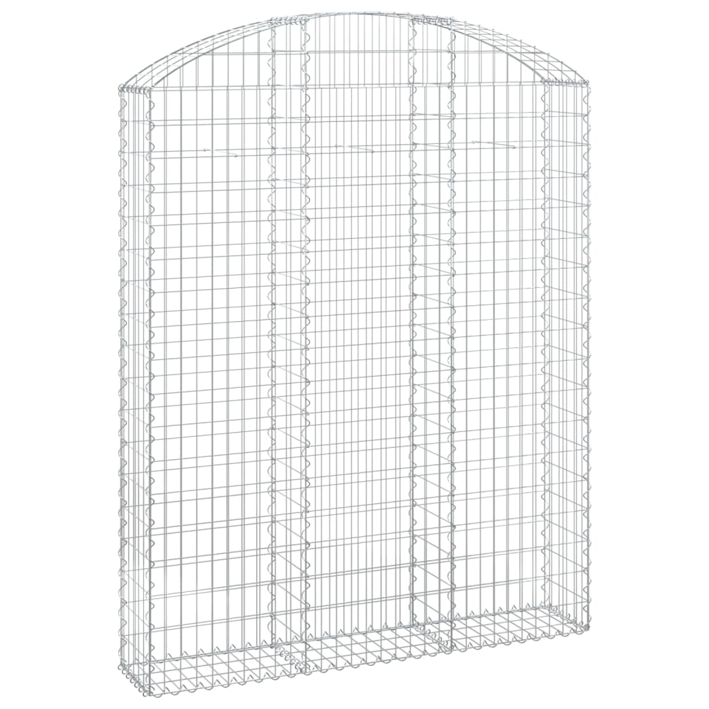 Coș gabion arcuit, 150x30x180/200 cm, fier galvanizat