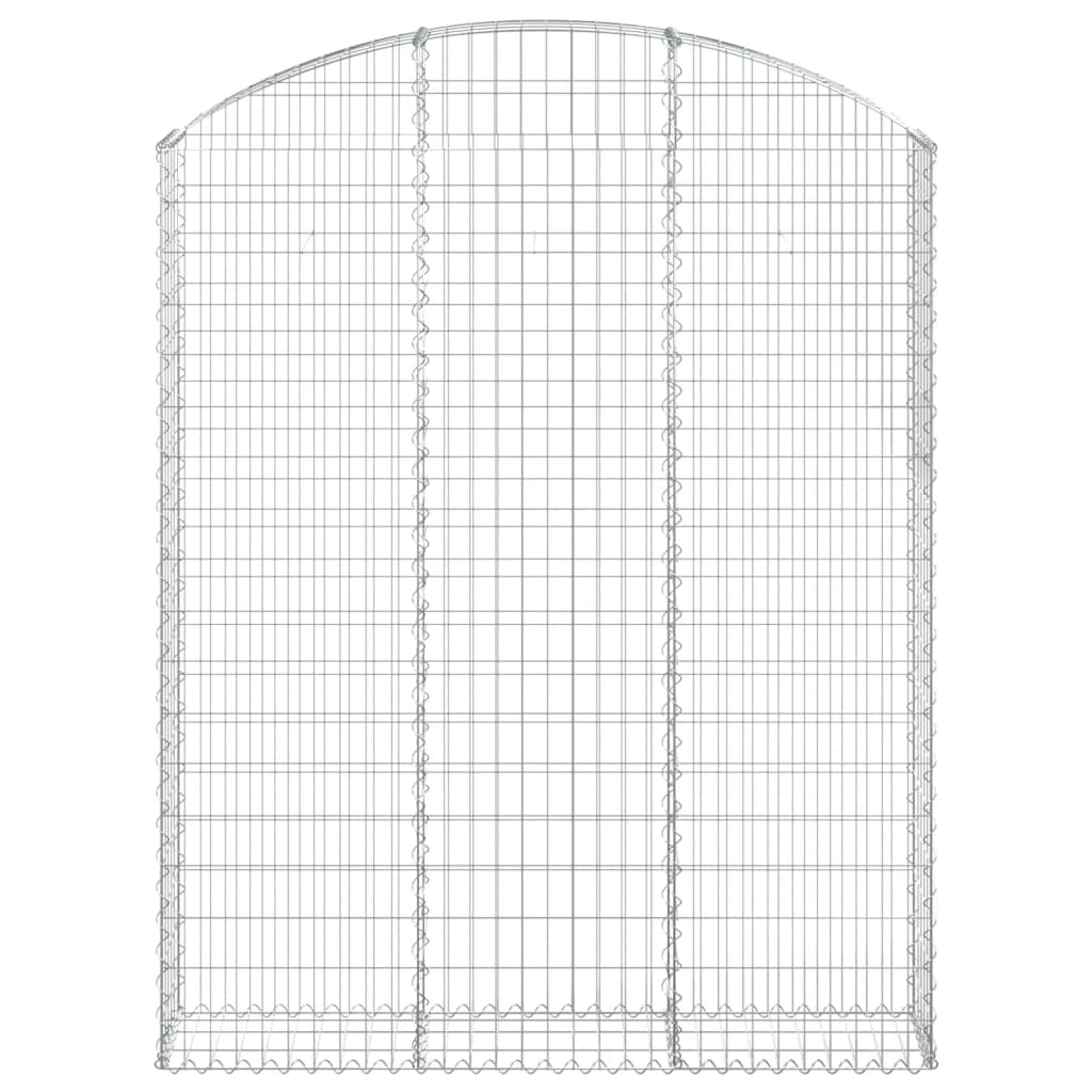 Coș gabion arcuit, 150x30x180/200 cm, fier galvanizat