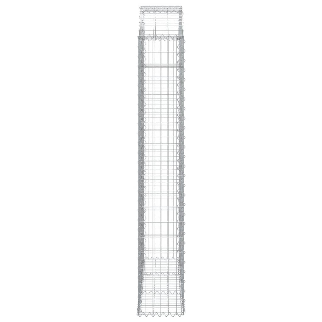 Coș gabion arcuit, 150x30x180/200 cm, fier galvanizat