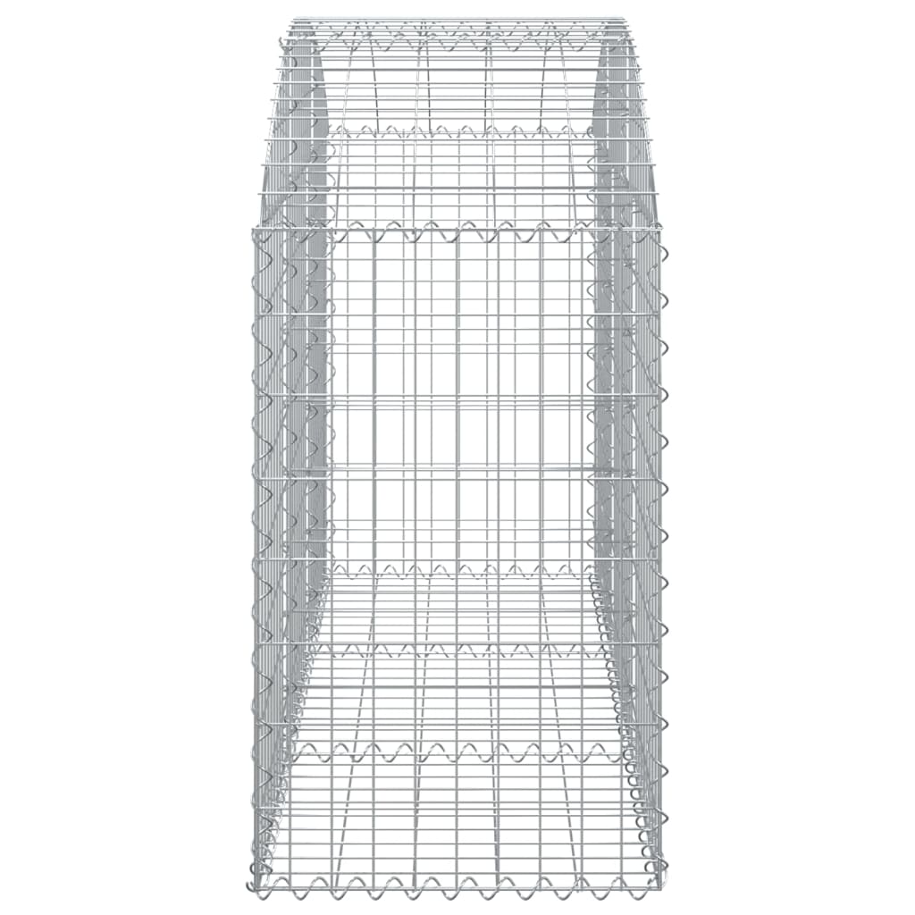 Coș gabion arcuit, 150x50x80/100 cm, fier galvanizat