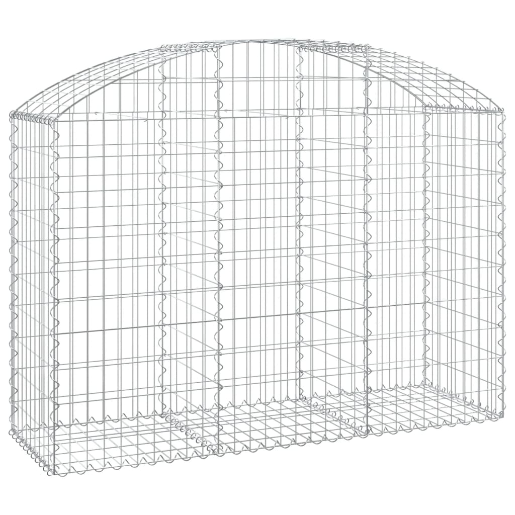 Coș gabion arcuit, 150x50x100/120 cm, fier galvanizat