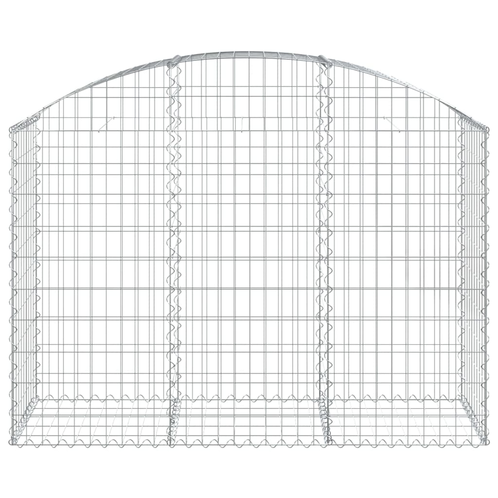 Coș gabion arcuit, 150x50x100/120 cm, fier galvanizat