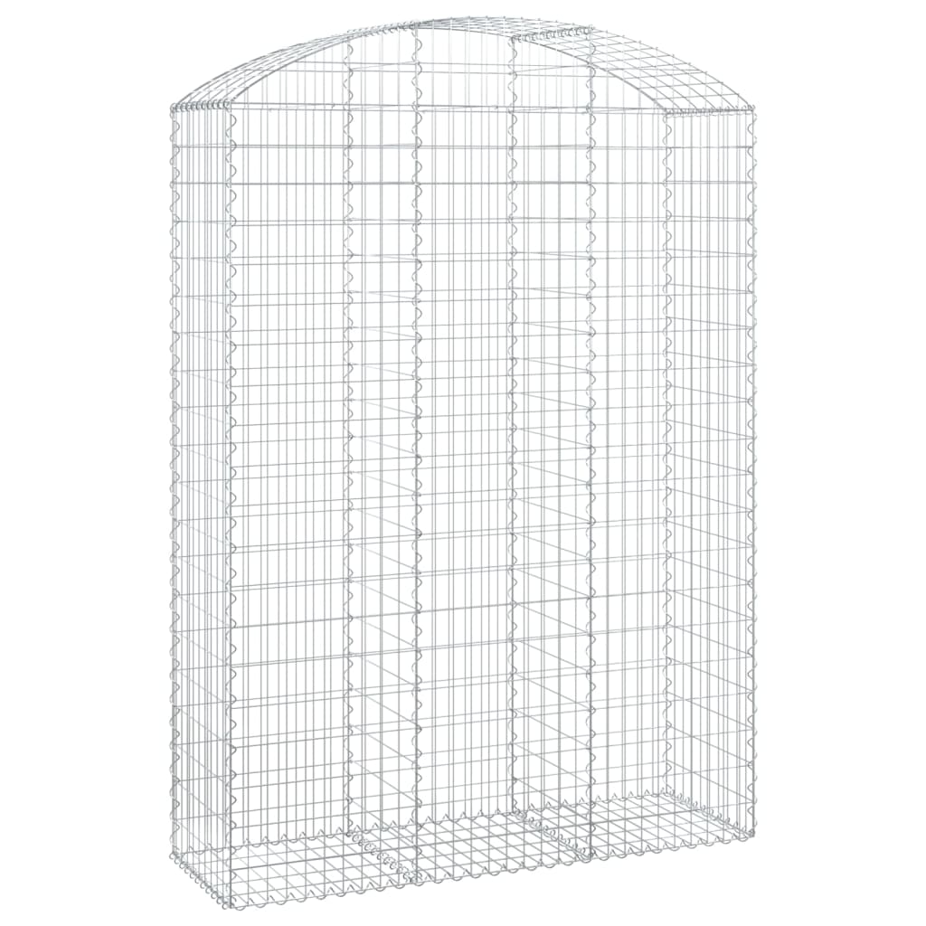 Coș gabion arcuit, 150x50x200/220 cm, fier galvanizat