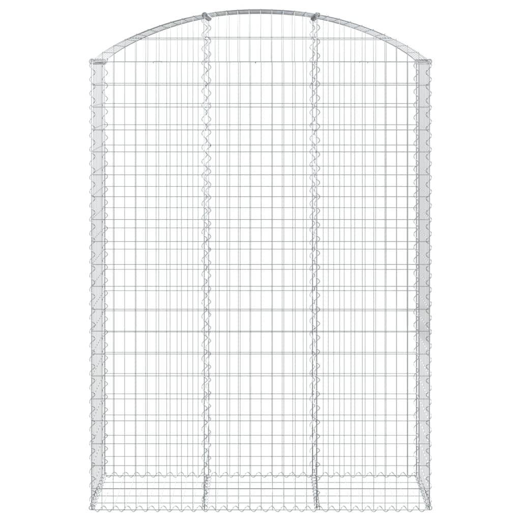 Coș gabion arcuit, 150x50x200/220 cm, fier galvanizat