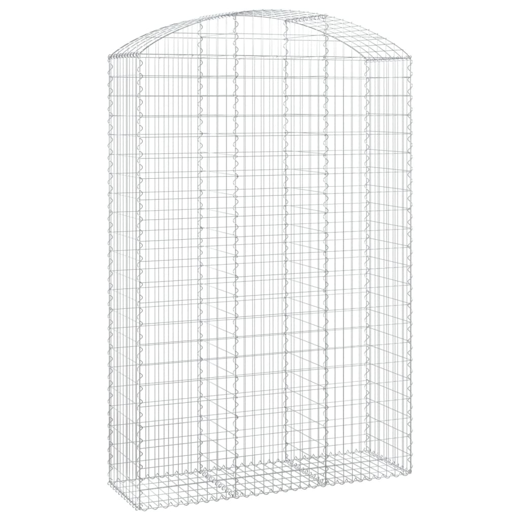 Coș gabion arcuit, 150x50x220/240 cm, fier galvanizat