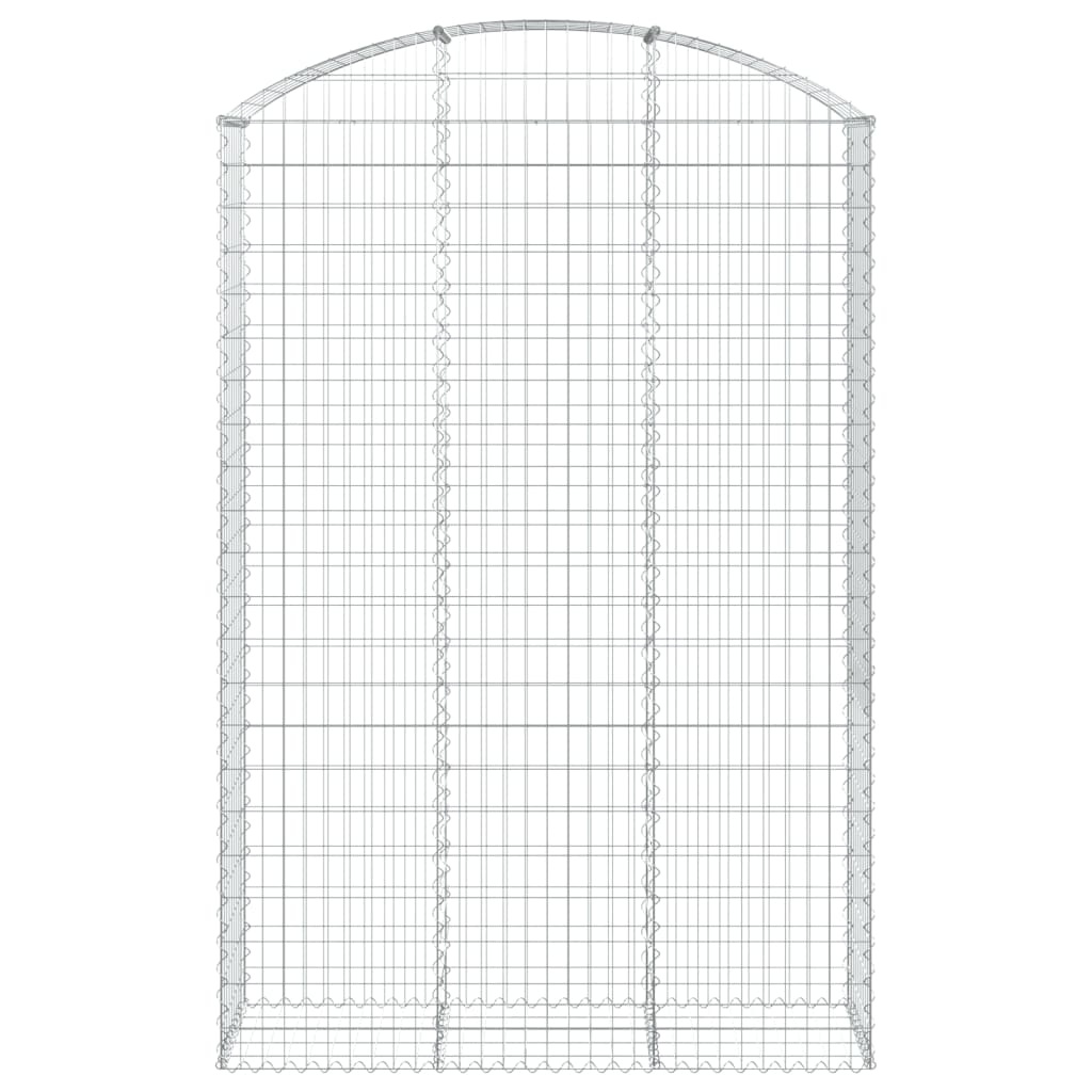 Coș gabion arcuit, 150x50x220/240 cm, fier galvanizat