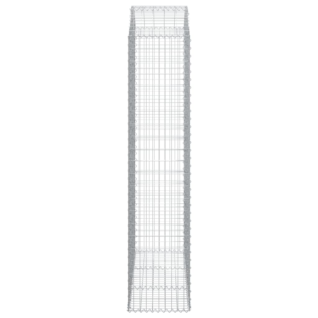 Coș gabion arcuit, 150x50x220/240 cm, fier galvanizat