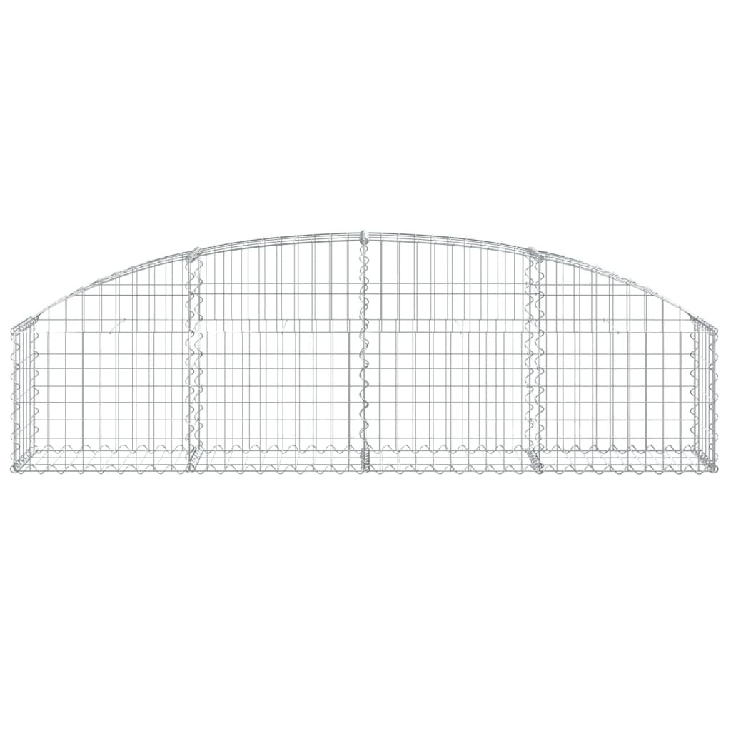 Coș gabion arcuit, 200x30x40/60 cm, fier galvanizat