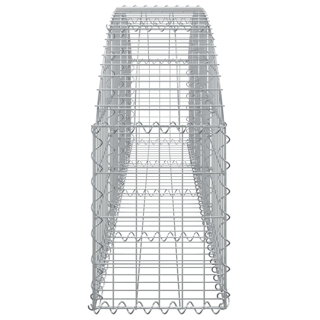 Coș gabion arcuit, 200x30x40/60 cm, fier galvanizat