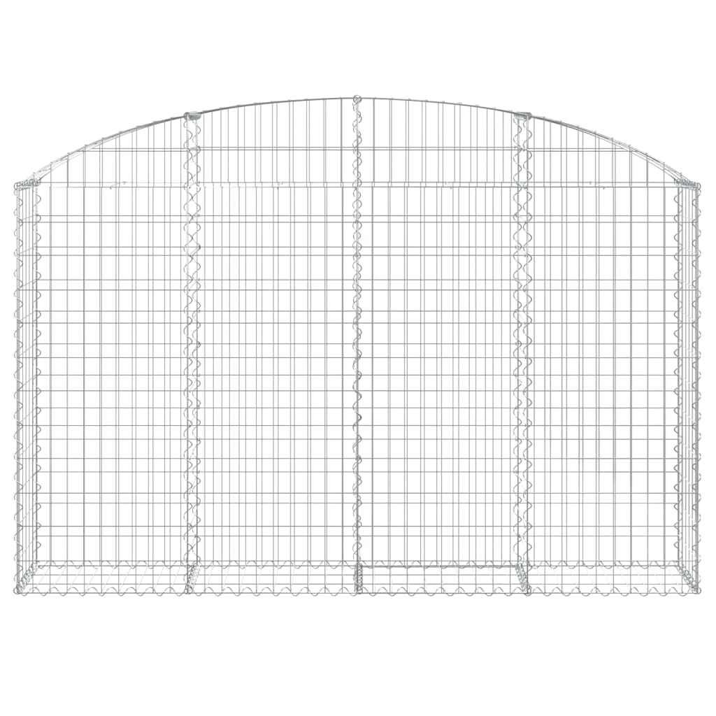 Coș gabion arcuit 200x30x120/140 cm fier galvanizat