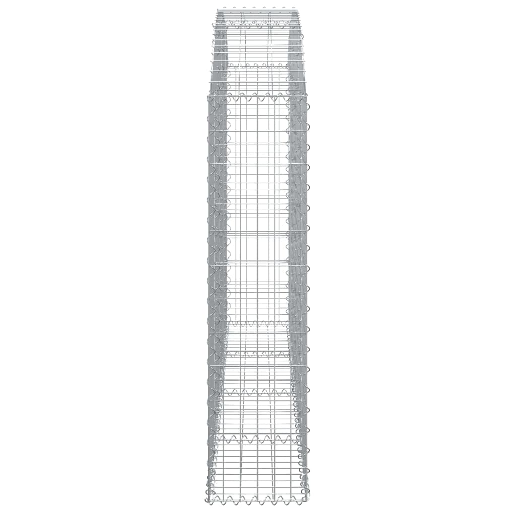 Coș gabion arcuit 200x30x120/140 cm fier galvanizat