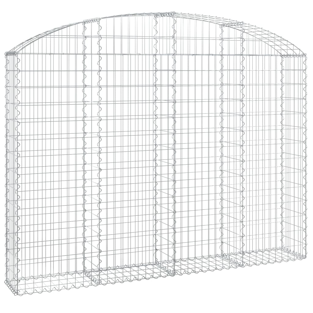 Coș gabion arcuit 200x30x140/160 cm fier galvanizat