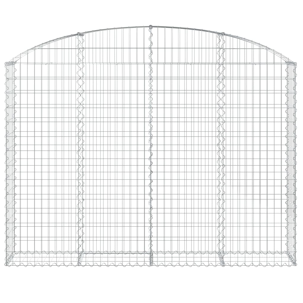Coș gabion arcuit 200x30x140/160 cm fier galvanizat