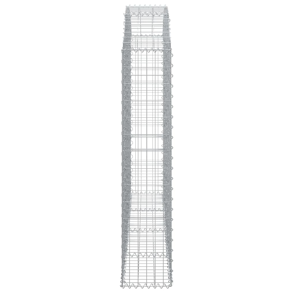 Coș gabion arcuit 200x30x140/160 cm fier galvanizat