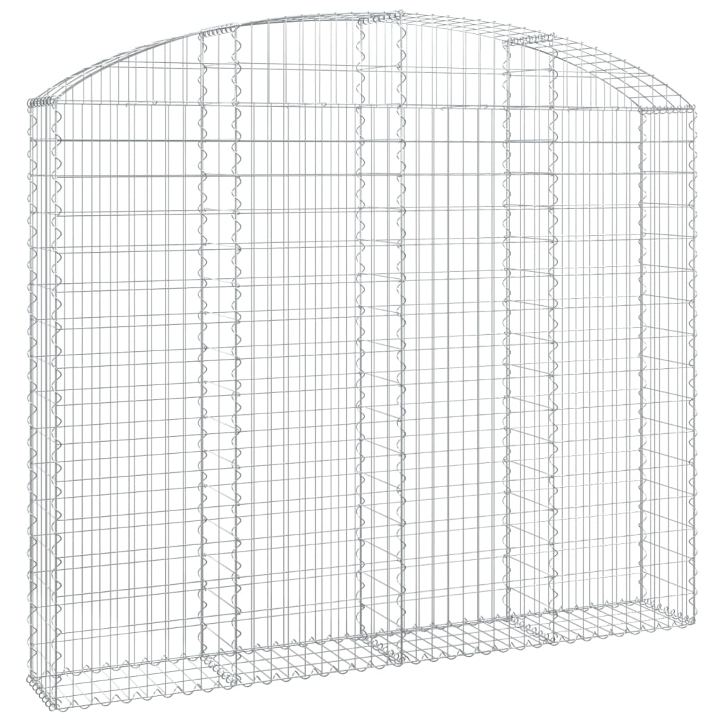 Coș gabion arcuit 200x30x160/180 cm fier galvanizat