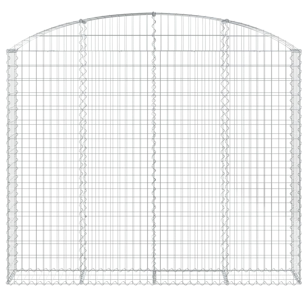 Coș gabion arcuit 200x30x160/180 cm fier galvanizat