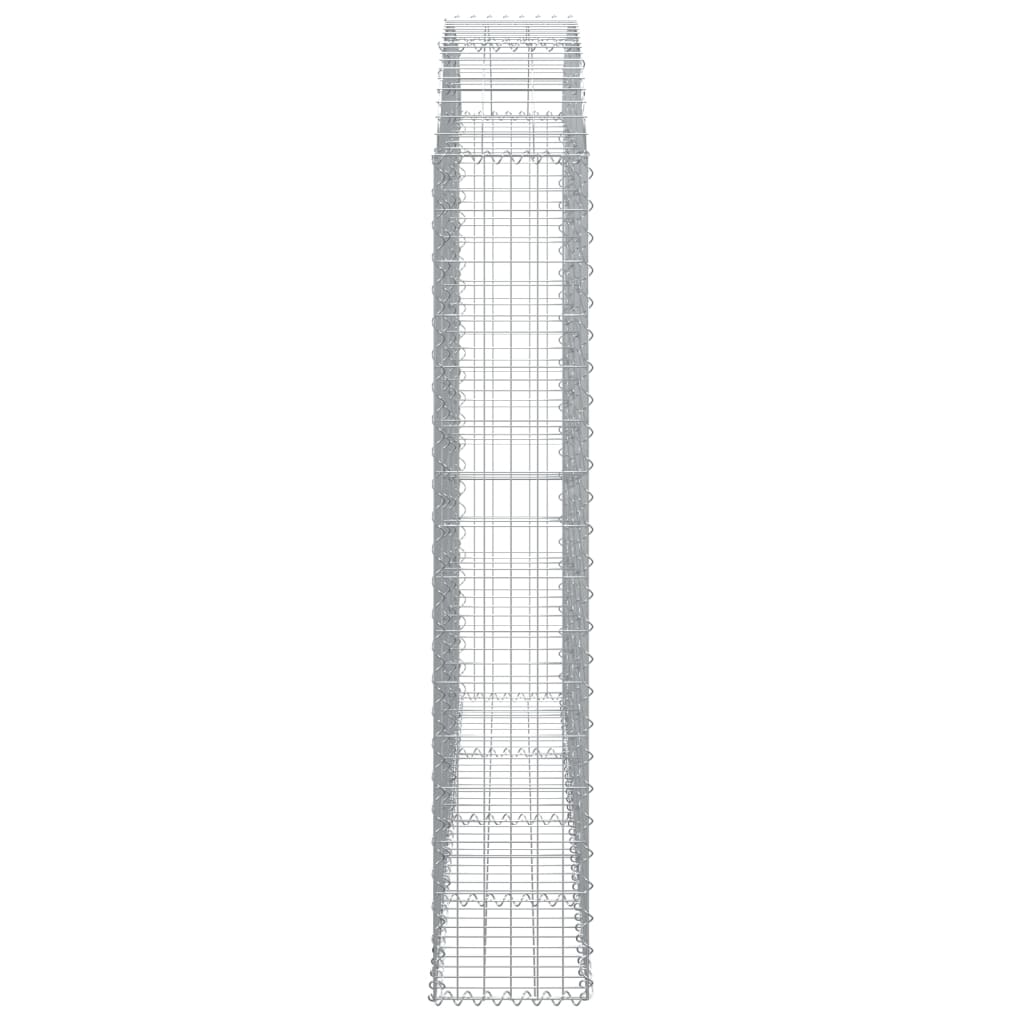 Coș gabion arcuit 200x30x160/180 cm fier galvanizat