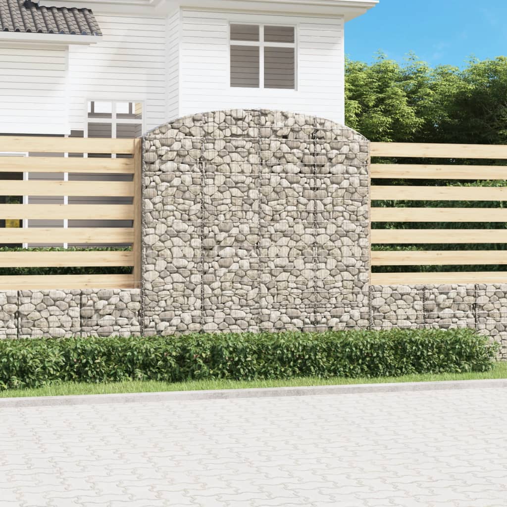 Coș gabion arcuit 200x30x200/220 cm fier galvanizat