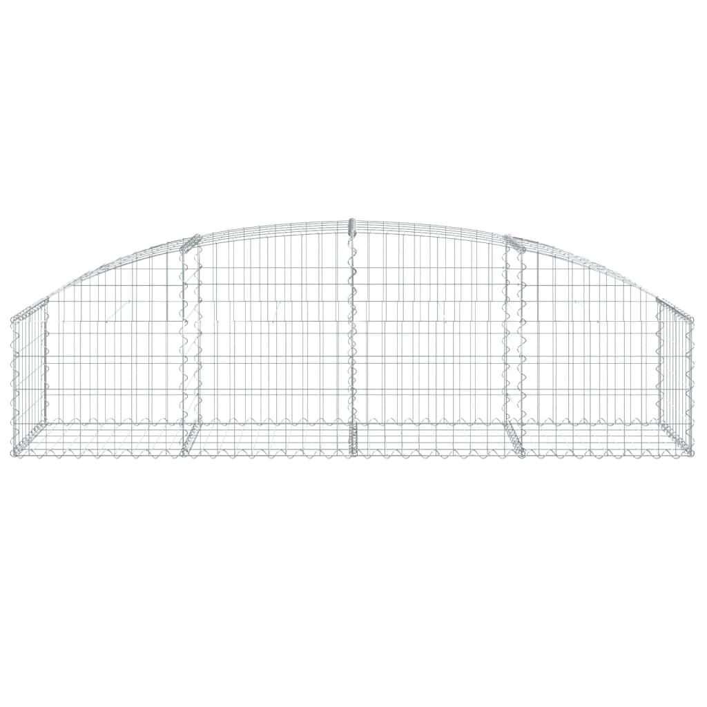 Coș gabion arcuit, 200x50x40/60 cm, fier galvanizat