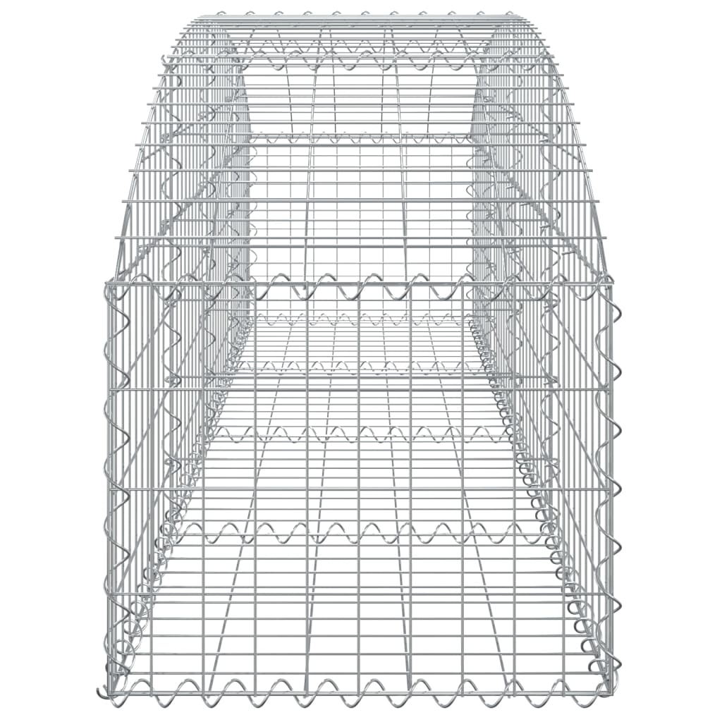 Coș gabion arcuit, 200x50x40/60 cm, fier galvanizat