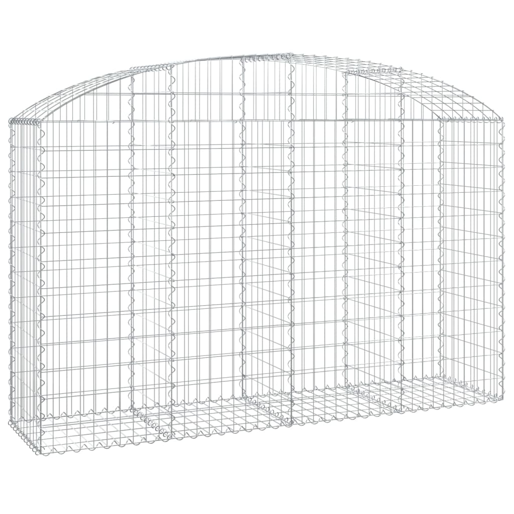 Coș gabion arcuit 200x50x120/140 cm fier galvanizat