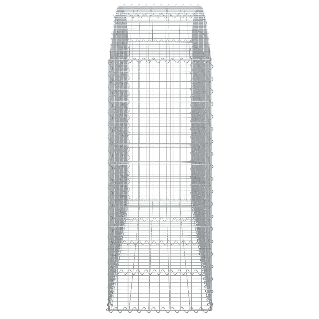 Coș gabion arcuit 200x50x120/140 cm fier galvanizat