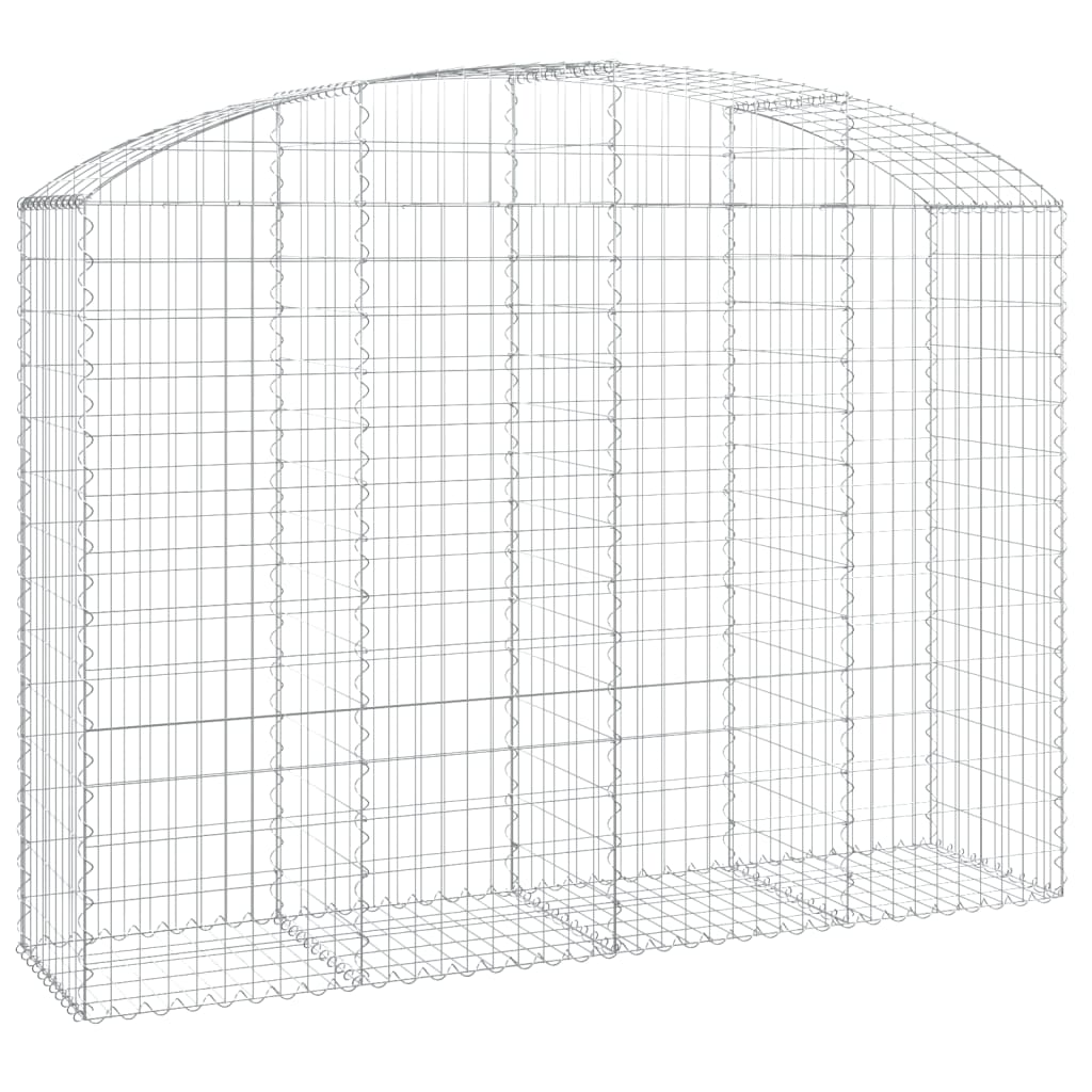 Coș gabion arcuit, 200x50x140/160 cm, fier galvanizat