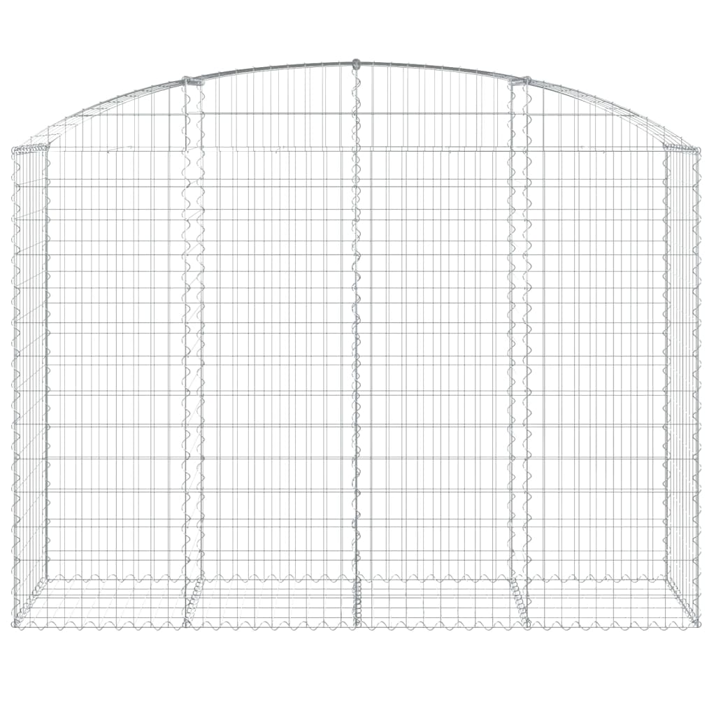 Coș gabion arcuit, 200x50x140/160 cm, fier galvanizat