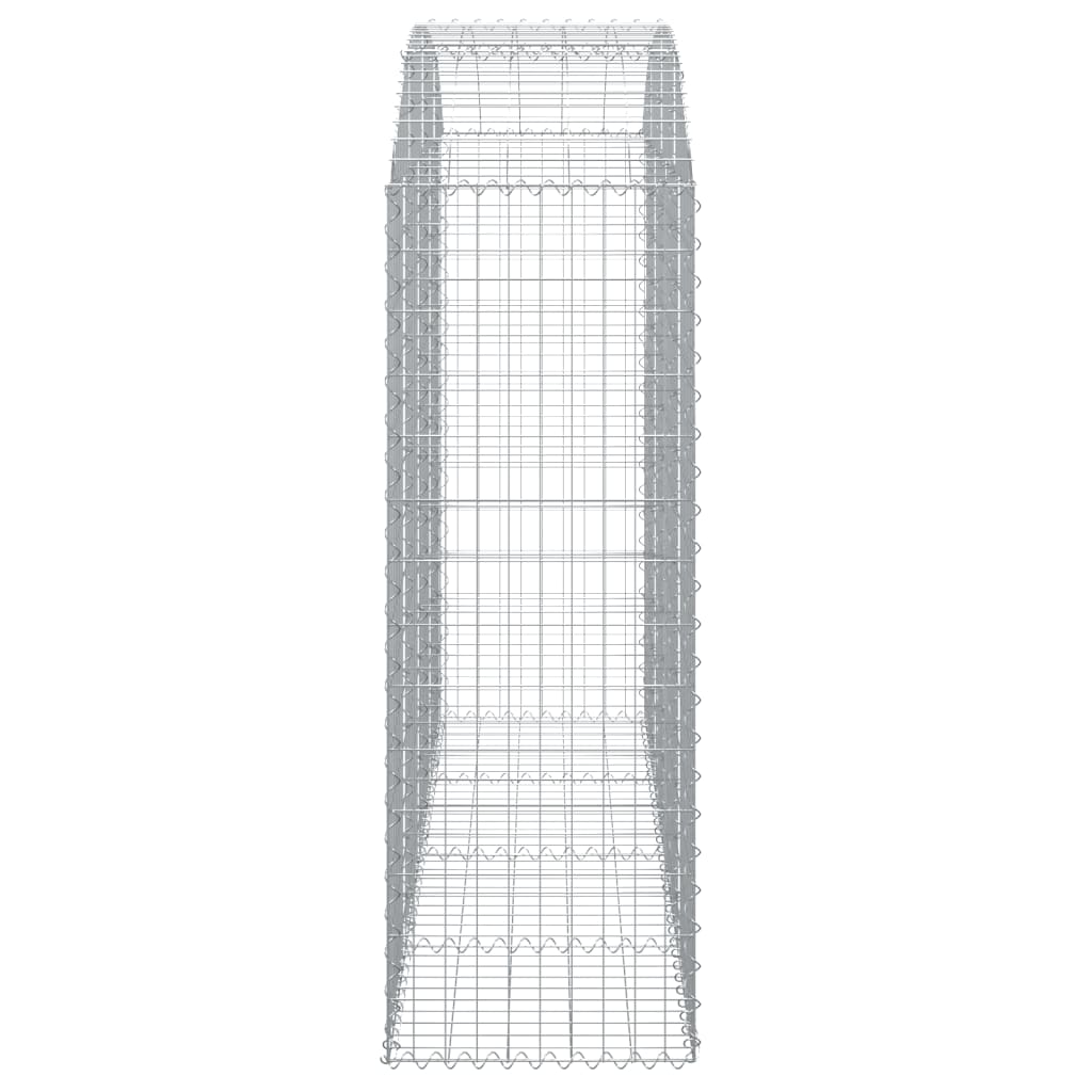 Coș gabion arcuit, 200x50x140/160 cm, fier galvanizat