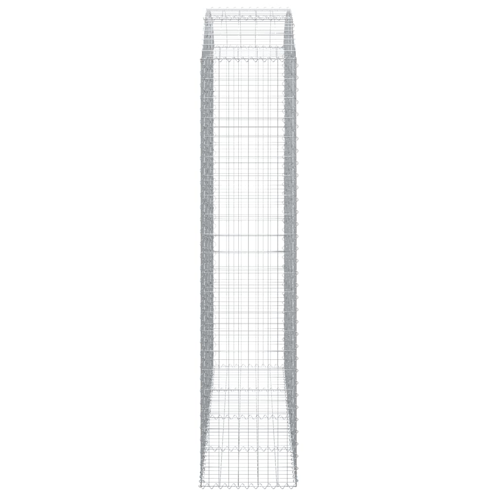 Coș gabion arcuit, 200x50x220/240 cm, fier galvanizat