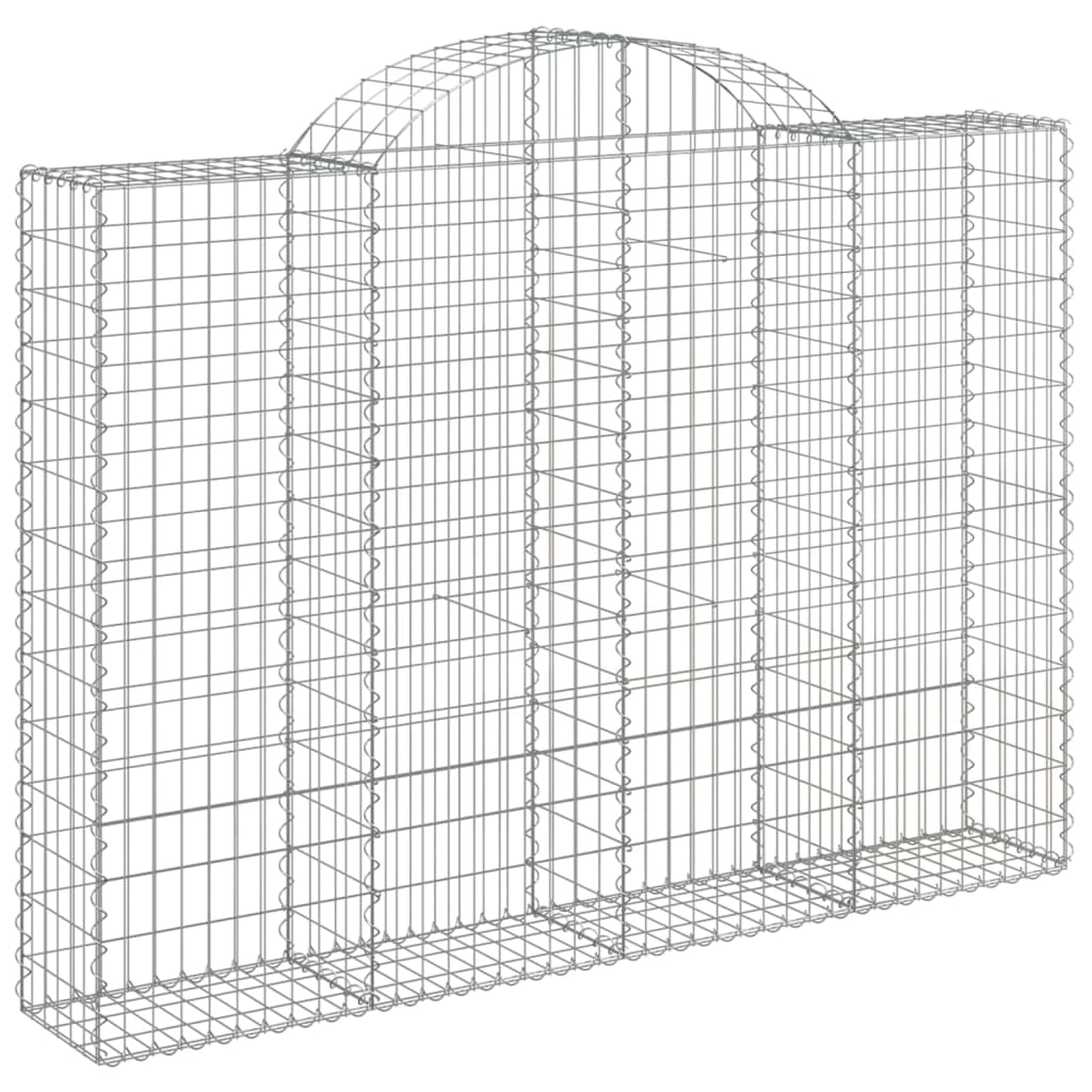 Coș gabion arcuit 200x30x140/160 cm fier galvanizat