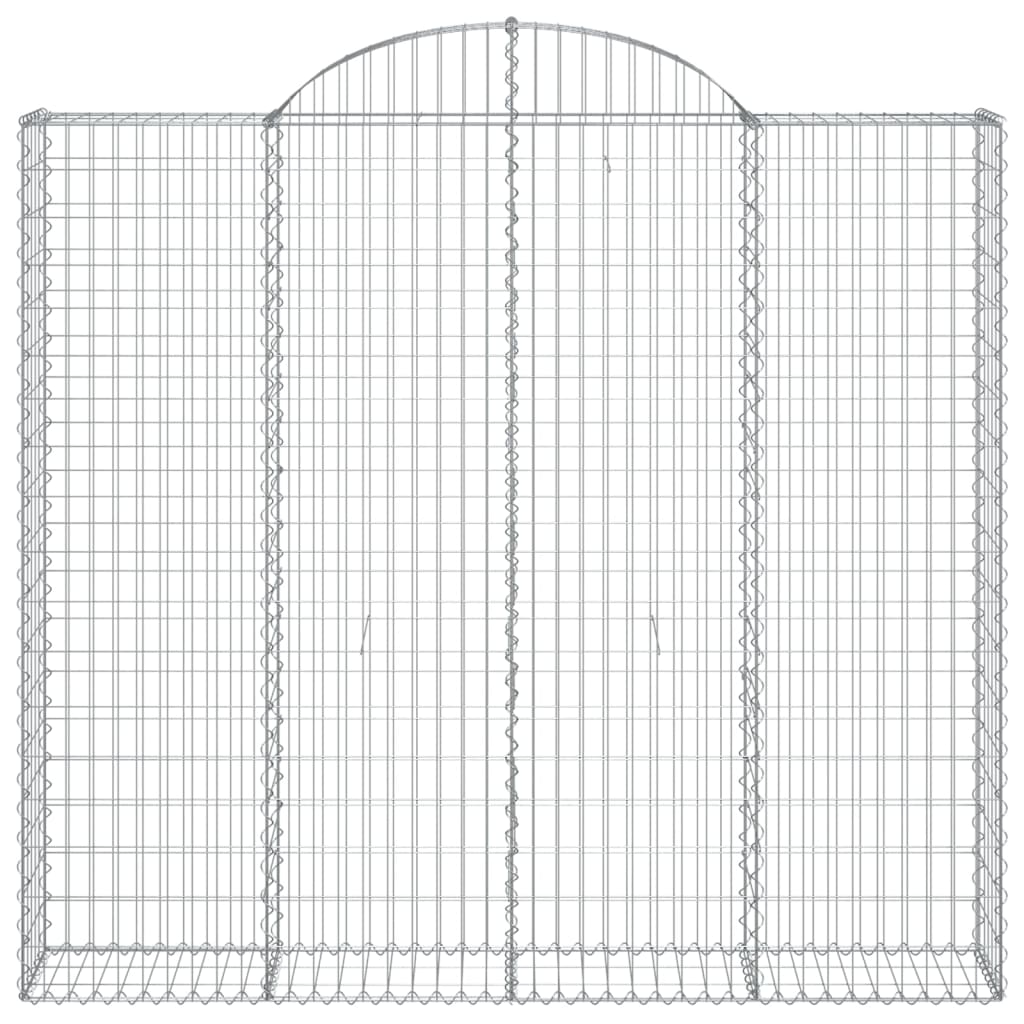 Coș gabion arcuit, 200x30x180/200cm, fier galvanizat