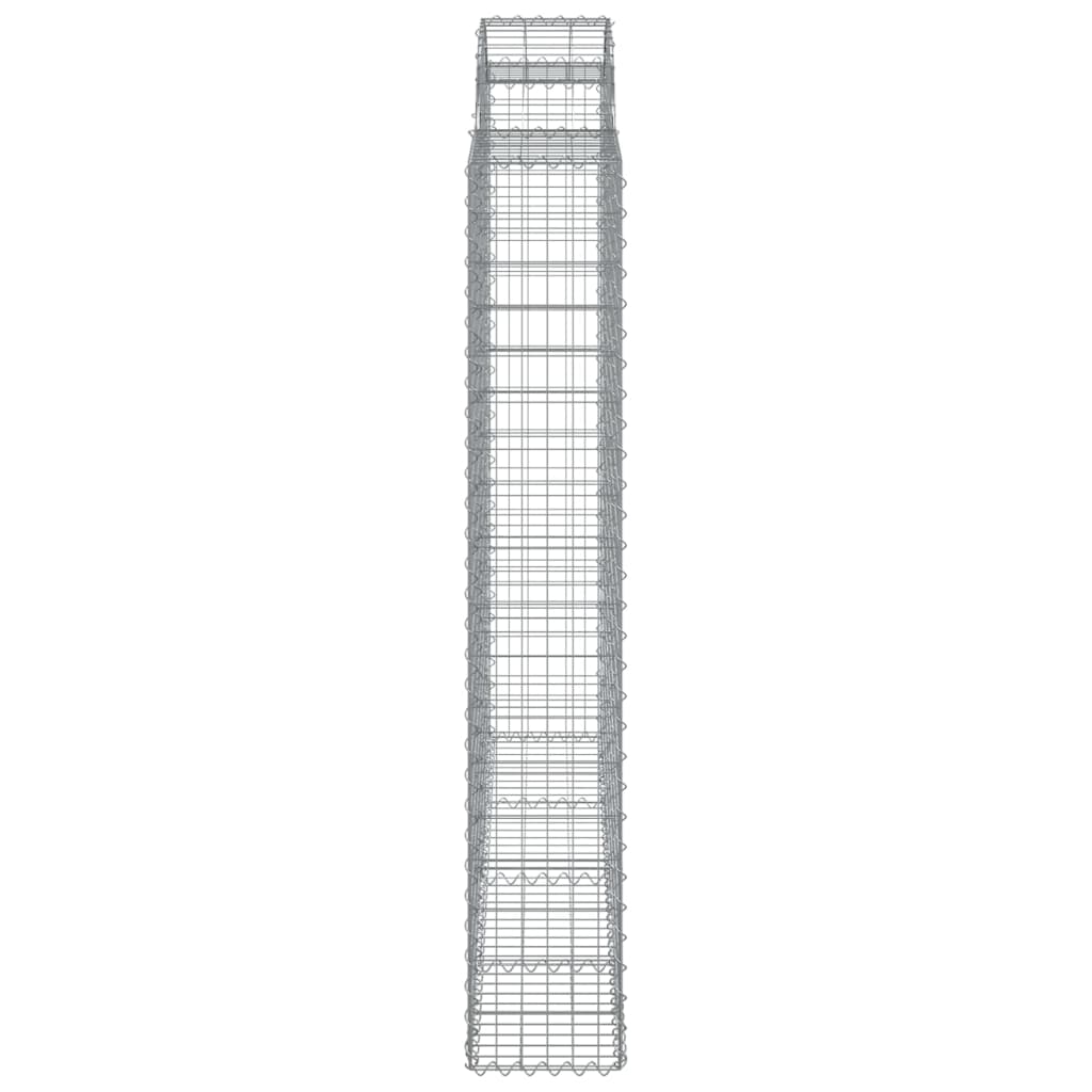 Coș gabion arcuit, 200x30x180/200cm, fier galvanizat