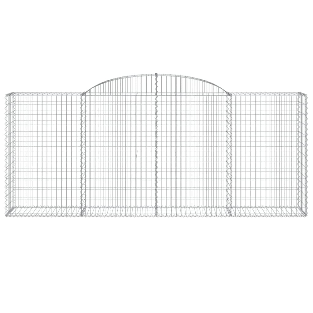 Coș gabion arcuit, 300x50x120/140 cm, fier galvanizat