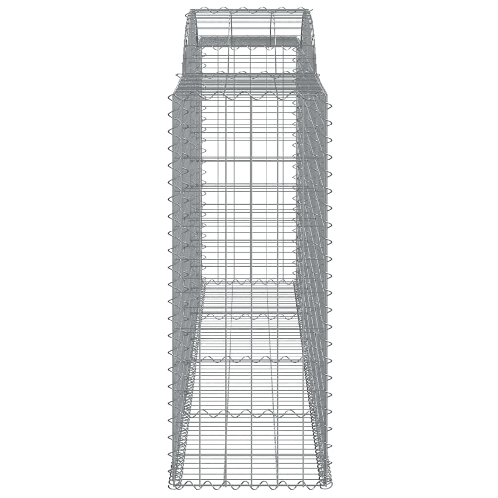 Coș gabion arcuit, 300x50x120/140 cm, fier galvanizat