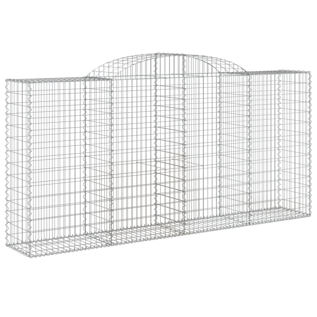 Coș gabion arcuit, 300x50x140/160 cm, fier galvanizat