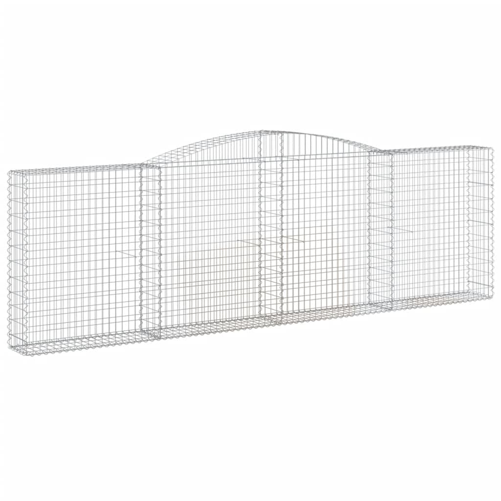 Coș gabion arcuit 400x30x120/140 cm fier galvanizat