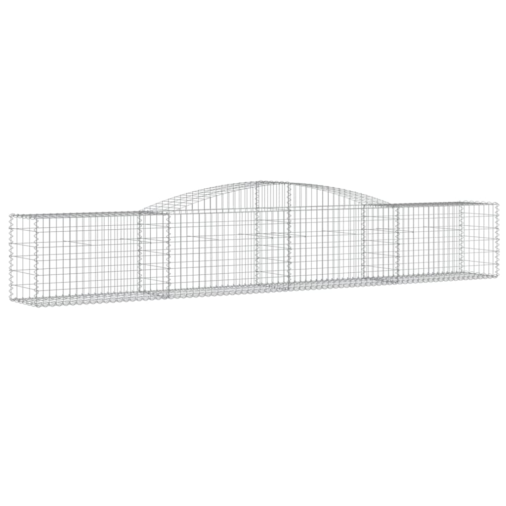 Coș gabion arcuit 400x50x60/80 cm fier galvanizat