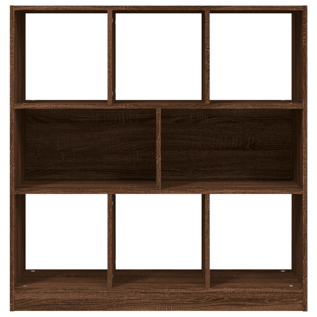 Bibliotecă, stejar maro, 97,5x29,5x100 cm, lemn prelucrat