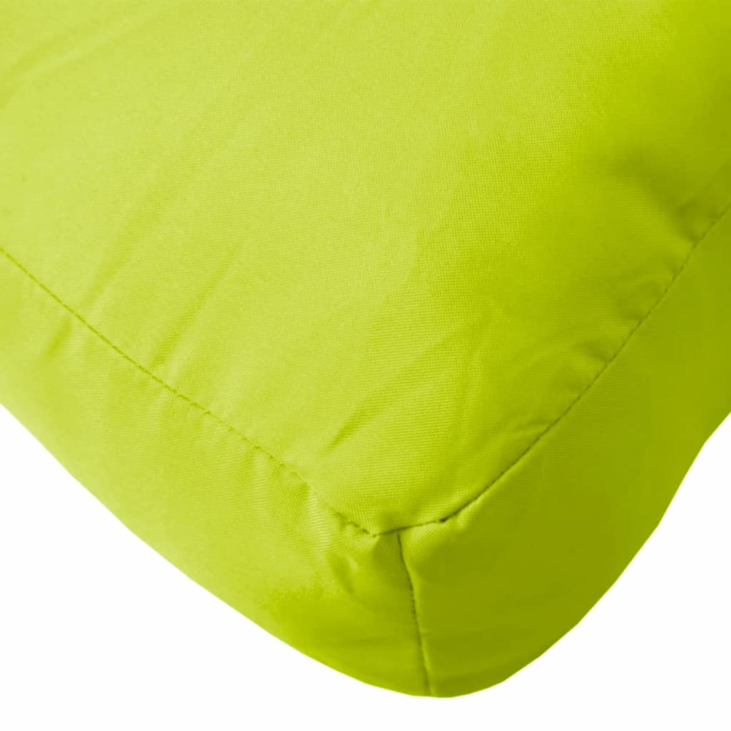 Pernă de paleți, verde, 60x60x12 cm, material textil