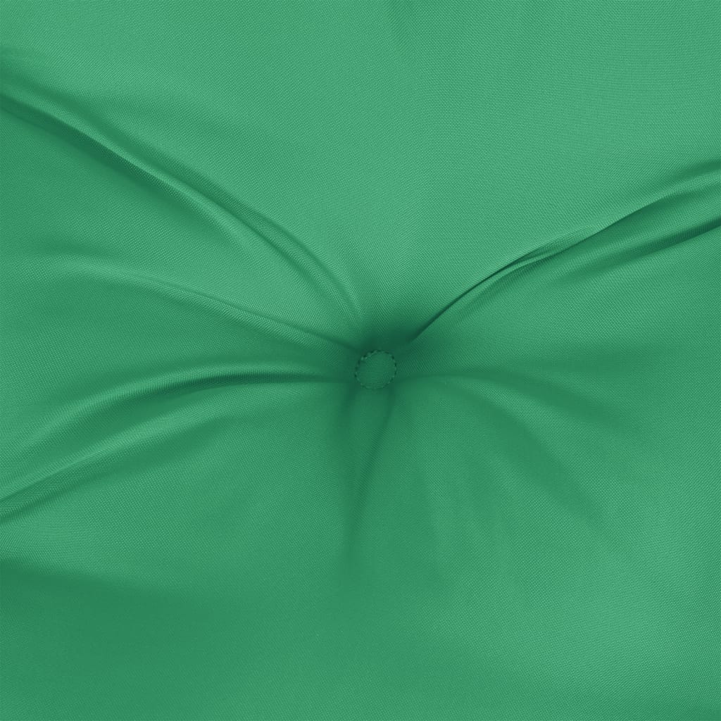 Pernă pentru paleți, verde, 70x70x12 cm, material textil