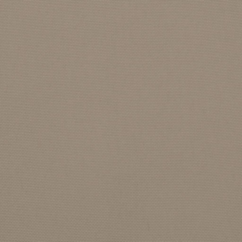 Pernă pentru paleți, gri taupe, 80x80x12 cm, material textil