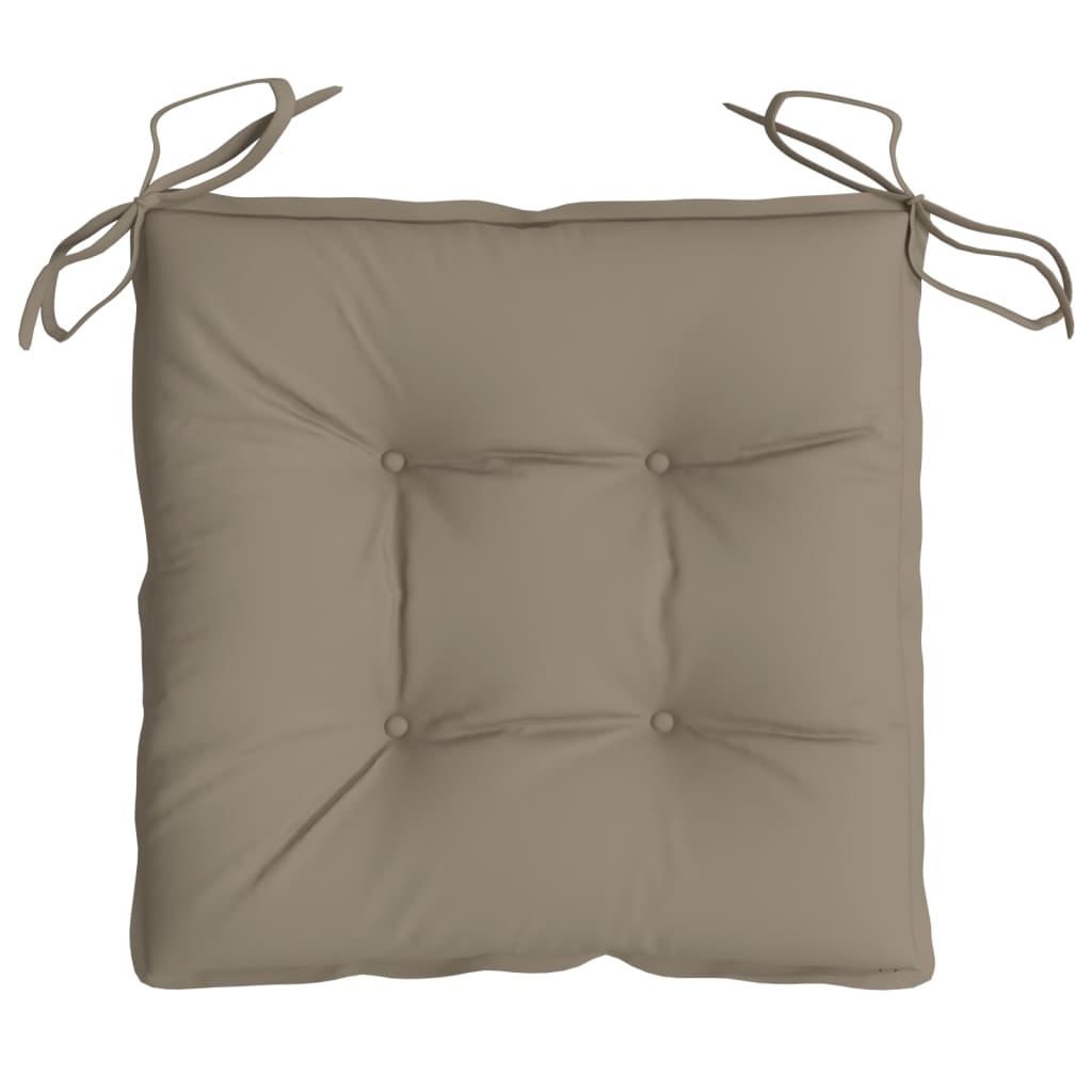 Perne de scaun, 2 buc., gri taupe, 40x40x7 cm, textil oxford