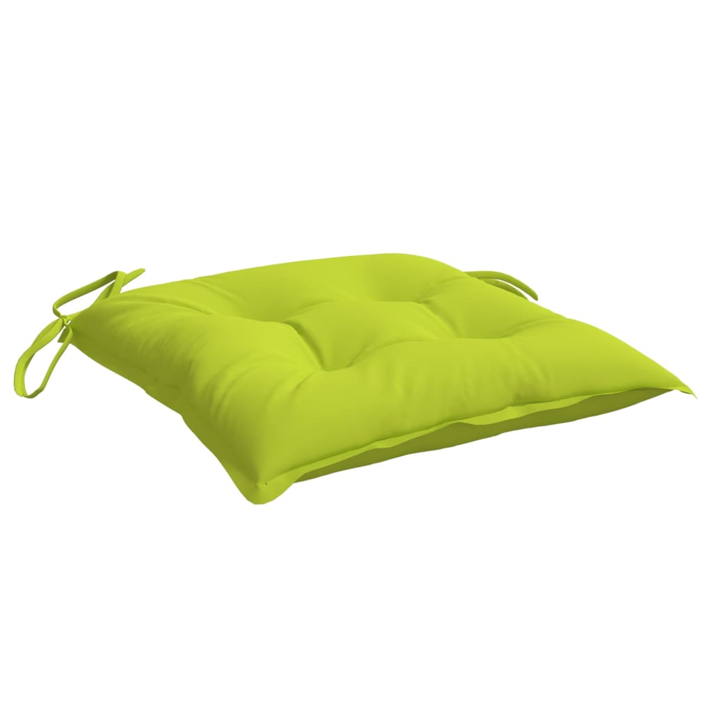 Perne de scaun, 2 buc., verde aprins, 40x40x7 cm, textil oxford