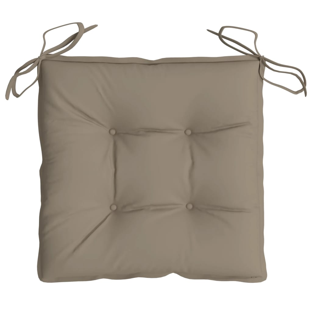 Perne de scaun, 2 buc., taupe, 50x50x7 cm, textil oxford