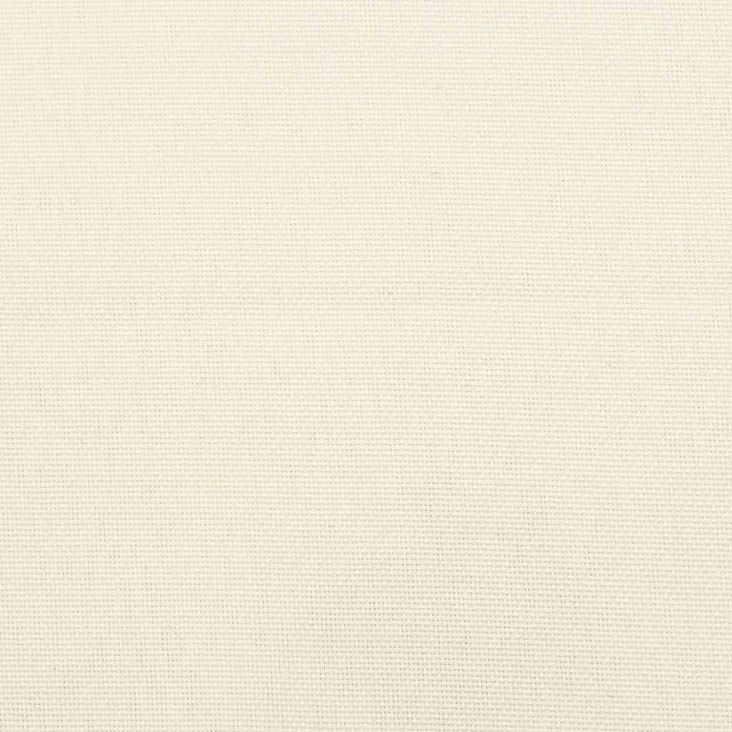 Perne de canapea din paleți, 3 buc., alb crem, material textil