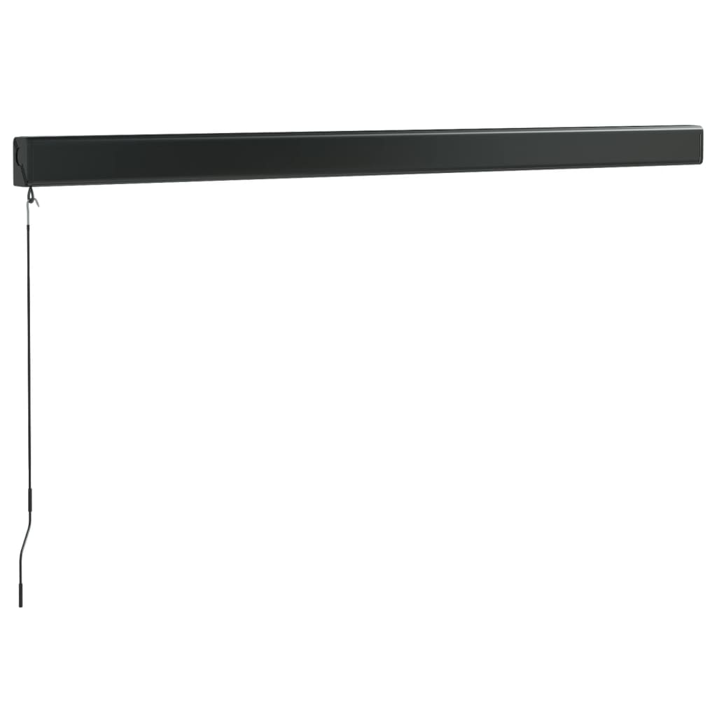 Copertină retractabilă portocaliu/maro 3x2,5 m, textil/aluminiu