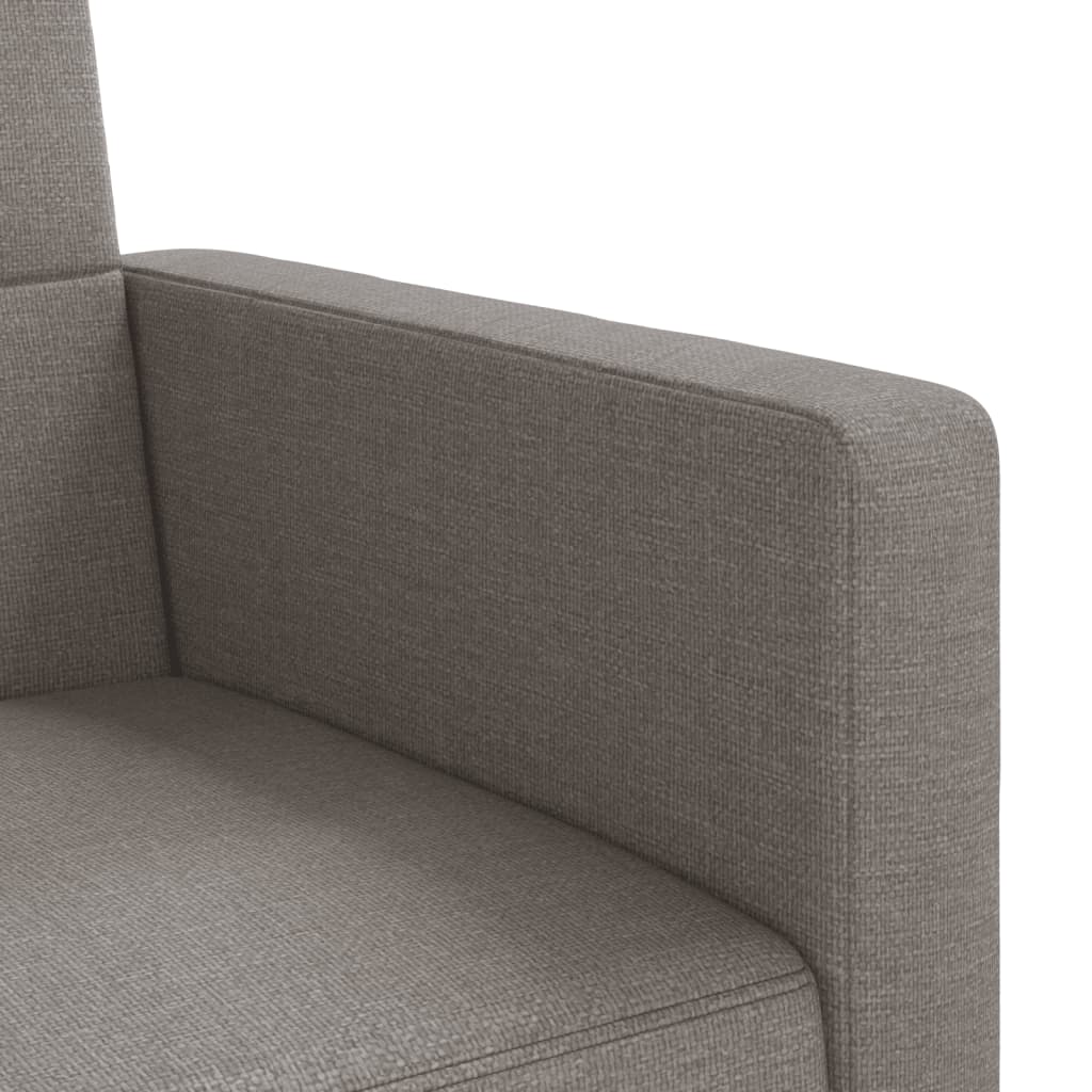 Canapea extensibilă, cu perne, gri taupe, material textil