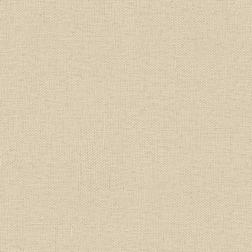 Canapea extensibilă cu cotiere, crem, material textil
